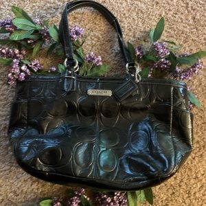 Coach Gallery Embossed Patent Leather Bag #F19462
